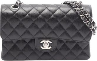 Chanel Pre-owned Vintage Schoudertas - Dames - Vintage Schoudertas - Zwart - ONE Size - Leer - Vintage
