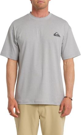Quiksilver Everyday Surf Short Sleeve Rashguard in Light Grey Heather at Nordstrom, Size Xx-Large
