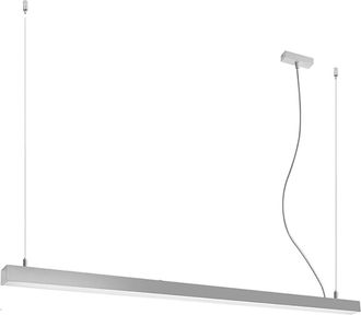 Thoro L&aacute;mpara de techo gris aluminio 4000k alt. 150 cm