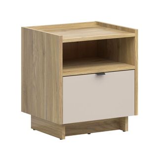 Petits Meubles Mesita de noche 1 caj&oacute;n y madera tableros de aglomerado laminados
