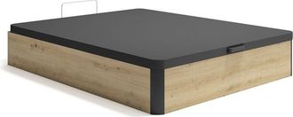 Vente-Unique Vente-unique - Rete contenitore 140 x 190 cm Naturale chiaro e Nero - namosi di ysm&eacute;e