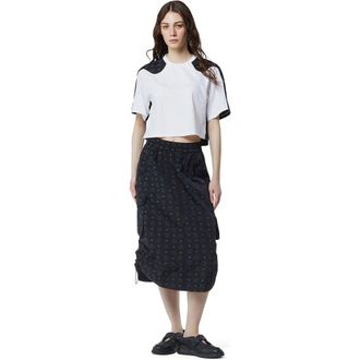 MCM Monogram Midi Skirt in Recycled Nylon in Black at Nordstrom, Size X-Large