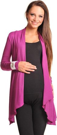 Purpless Maternity New Maternity Floaty Waterfall Cardigan Shrug Jacket Top 4008 (10, Dark Pink)