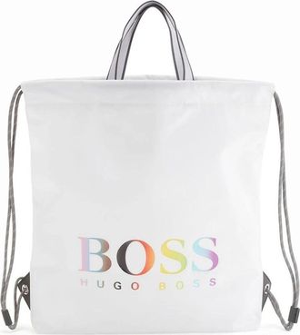 HUGO BOSS Mens Tlove Drawstring Backpack - White - Size: ONE size