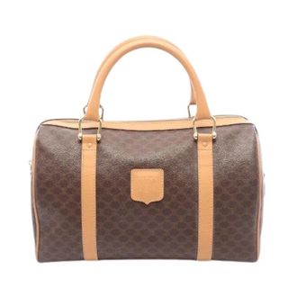 Celine Pre-owned Handbags, female, Brown, Size: ONE SIZE Pre-owned Macadam Coated Canvas Handbag