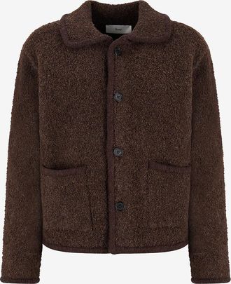 Dunst Leichte Strickjacke mit Hemdkragen