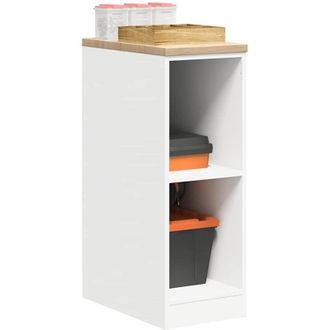 vidaXL Vidaxl - Armario De Almacenamiento Para Garaje Blanco 30x51x85 Cm