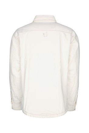 Jacquemus Mens La Chemise Boulanger Offwhitetabac Cotton Camicie Shirt