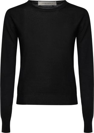 Golden Goose Truien & Vesten, Dames, Zwart, S, Wol, Trui met ronde hals