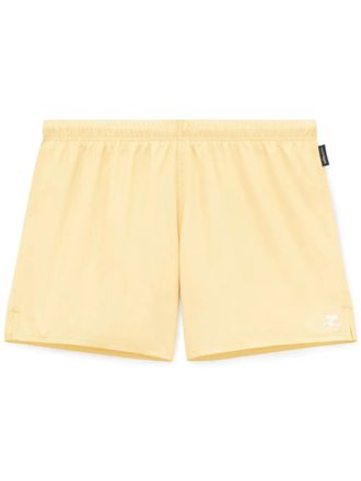 Courr&egrave;ges AC swim shorts - men - Polyester - M - Yellow