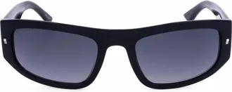 Dsquared2 Mens Black Rectangular Sunglasses ICON 0016/S