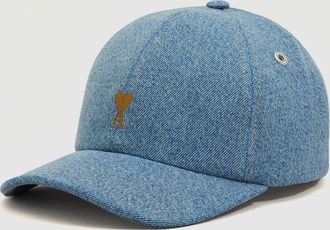 Ami Casquette Tabacco Ami De Coeur Embroidery Bleu Used
