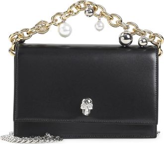 Alexander McQueen Alexander McQueen, Handbags, female, Black, Size: ONE SIZE Small Skull Clutch