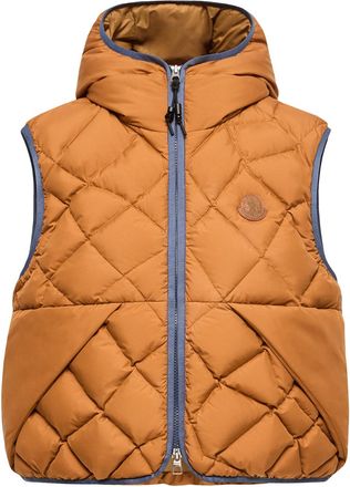 Moncler Moncler Armella Hooded Diamond-quilted Down Vest, Women, Yellow, Size: 0