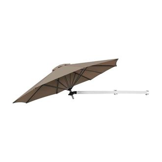 Costway Costway Sombrilla De Jard&iacute;n Montada En La Pared, &Oslash;250 Cm, Paragua Plegable Para Exteriores Con Poste Ajustable, Sombrilla De Patio Inclinable, Para Ja