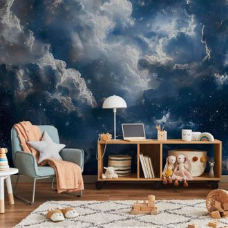 OEM Carta Da Parati Artgeist Nuvole Stelle 200 Cm 140 Cm
