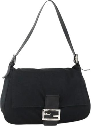 Fendi Pre-owned Shoulder Bags, female, Black, Size: ONE SIZE Pre-owned Vintage Shoulder Bag