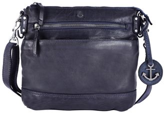 Harbour 2nd Handtasche HARBOUR 2ND Isalie2, Damen, Gr. B/H/T: 24cm x 23cm x 6cm, blau (navy), Rindsleder, Taschen Handtasche, Umh&auml;ngetasche, Schultertasche, Trage