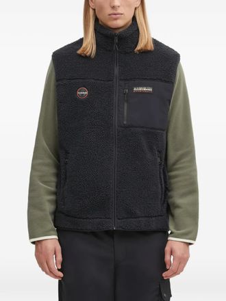 Napapijri Yupik V zip logo vest - Black