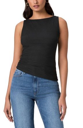 Paige Reggie Boat Neck Tank in Black at Nordstrom, Size Xx-Small