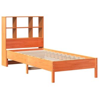 Berkfield Home Decorative Bookcase Bed without Mattress Wax Brown 100x200 cm Sol