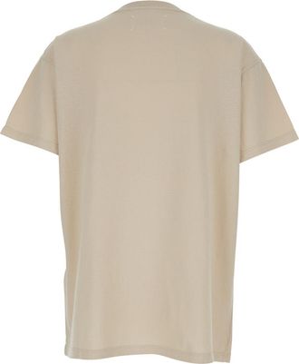 Maison Margiela Womens Crew Neck T-Shirt White Cotton T-Shirts & Jerseys