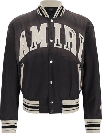 Amiri sun-faded bomber jacket - men - Polyester - XXXL - Black