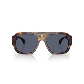 Versace 0ve4508u Tortoiseshell Acetate Oversized Square Sunglasses