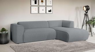 HOME AFFAIRE Ecksofa »MERID L-Form (257 cm), zeitlos & stilvolles Design,« Aufwendig gepolstert, in Cord, Chenille und Struktur