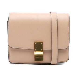 Celine Pre-owned Cross Body Bags, female, Pink, Size: ONE SIZE Pre-owned Mini Luggage Crossbody Calfskin