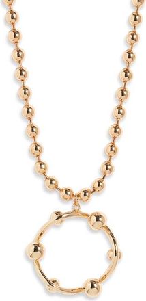 Open Edit Long Ball Chain Necklace in Gold at Nordstrom