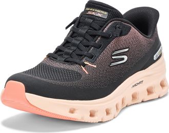 Skechers Womens Arch Fit Glide-Step Pro Hands Free Slip-ins Sneaker, Bkcl=black/Coral, 7.5 Wide