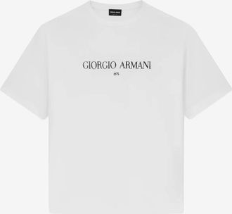 Giorgio Armani Baumwoll-Interlock-Jersey-T-Shirt