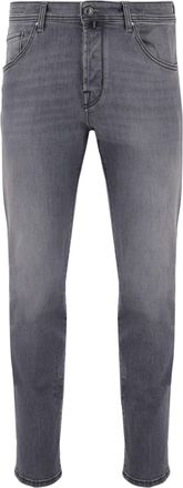 Jacob Cohen Gray Stretch Cotton Denim Jeans