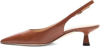 Stuart Weitzman Sculpt 35mm slingback pumps met puntige neus - Bruin