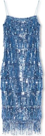Sams&oslash;e & Sams&oslash;e Astella slipjurk - Dames - Feestkleedjes - Blauw - XS - Pailletten - Kleedjes