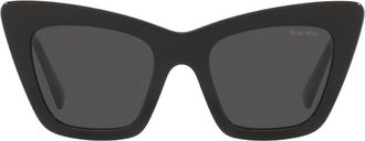 Miu Miu 50mm Cat Eye Sunglasses in Black /Dark Grey at Nordstrom Rack