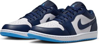 Nike Jordan Air Jordan 1 Low Basketball Sneaker in 404 Mnnavy/unvblu at Nordstrom, Size 11.5