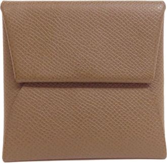 Hermès Brown Epsom Leather Coin Purse/Coin Case (Pre-Owned)