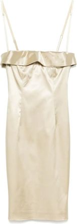 Dolce & Gabbana Abito midi in raso anni 2000 - Toni neutri