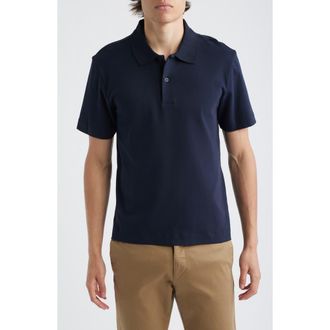 Vince Peach Cotton Jersey Polo Shirt in Coastal at Nordstrom, Size Xx-Large