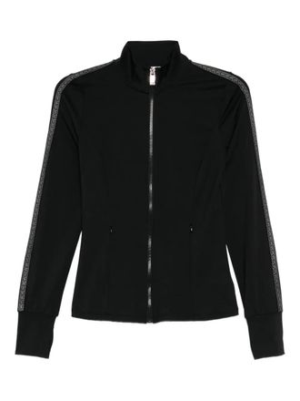 Michael Kors logo-tape jacket - women - Nylon/Elastane - L - Black