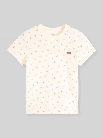 Levi's Regular Fit T-Shirt mit Logo Patch in Offwhite, Gr&ouml;&szlig;e XS