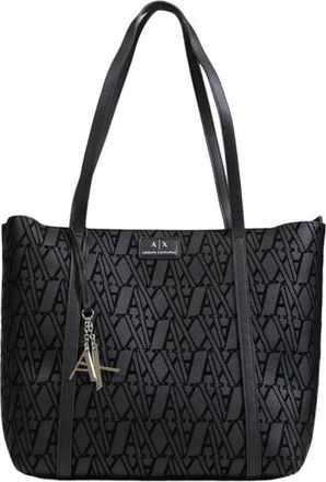 A|X Armani Exchange Tote Bags, female, Black, Size: ONE SIZE Sleek Black Handbag Womens Collection