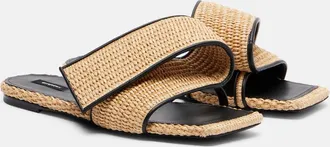 Givenchy Twisted Ribbon leather-trimmed sandals
