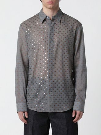 Dries Van Noten Camicia Dries Van Noten in cotone con paillettes ricamate