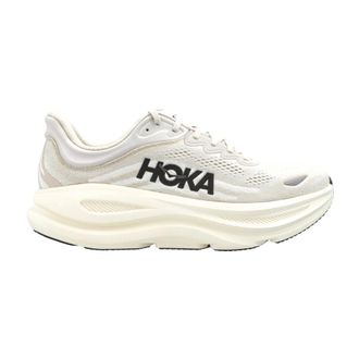 Hoka One One Fitness, Heren, Beige, 42 1/2 EU, Leer, Bondi 9 Sportschoenen