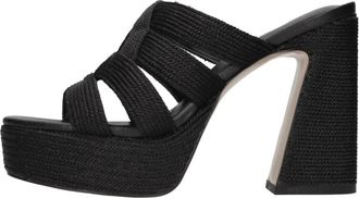 Emanuelle Vee Giunone 915-15 - Dames - Muiltjes - Zwart - 40 EU - Leer - Schoenen