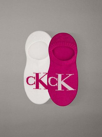 Calvin Klein 2 Pack Soft Cotton Invisible Socks