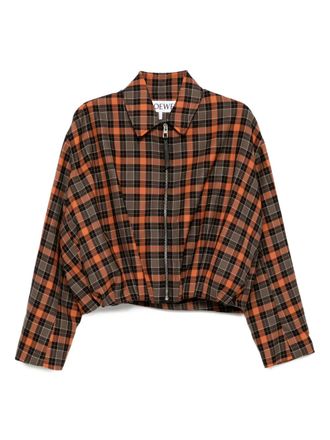 Loewe Giacca a quadri - Arancione